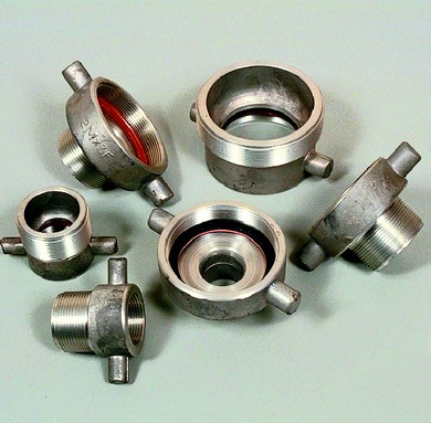 Click to enlarge - Lugged style adaptors are available in aluminium, gunmetal and stainless steel. All threads are parallel and seal by means of a leather washer. These adaptors are also available in hexagon style. All threads are BSP unless otherwise shown.